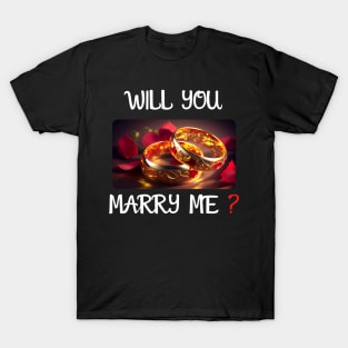 Will You Marry Me? 2 Marriage Proposal T-Shirt